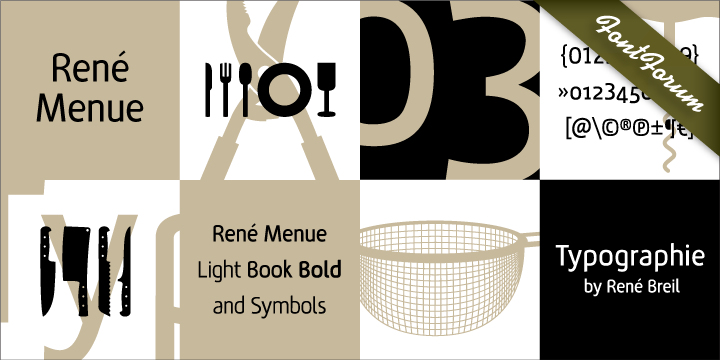 Rene Menue Bold Font preview